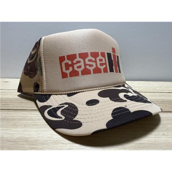 Vintage Case International Harvester Hat Trucker Hat snapback Camo Tractor Hat - Picture 2 of 6